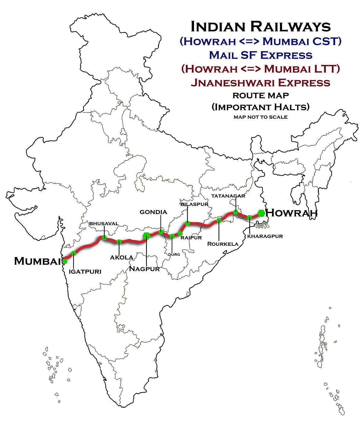 нагпур Mumbai express xəritədə хайвей
