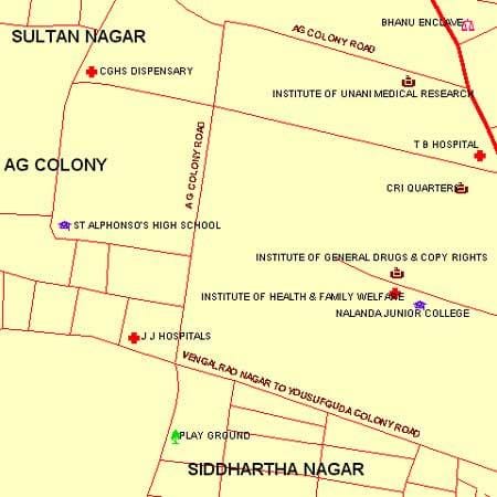 JJ hospital Mumbai xəritə