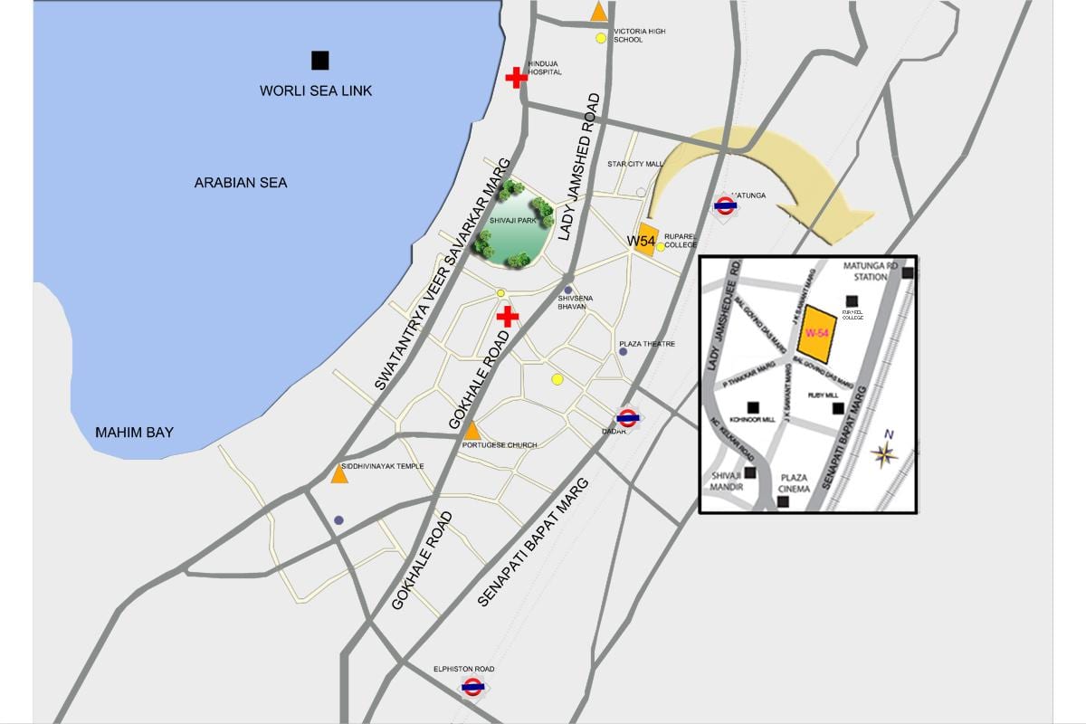 Mumbai Matunga xəritə