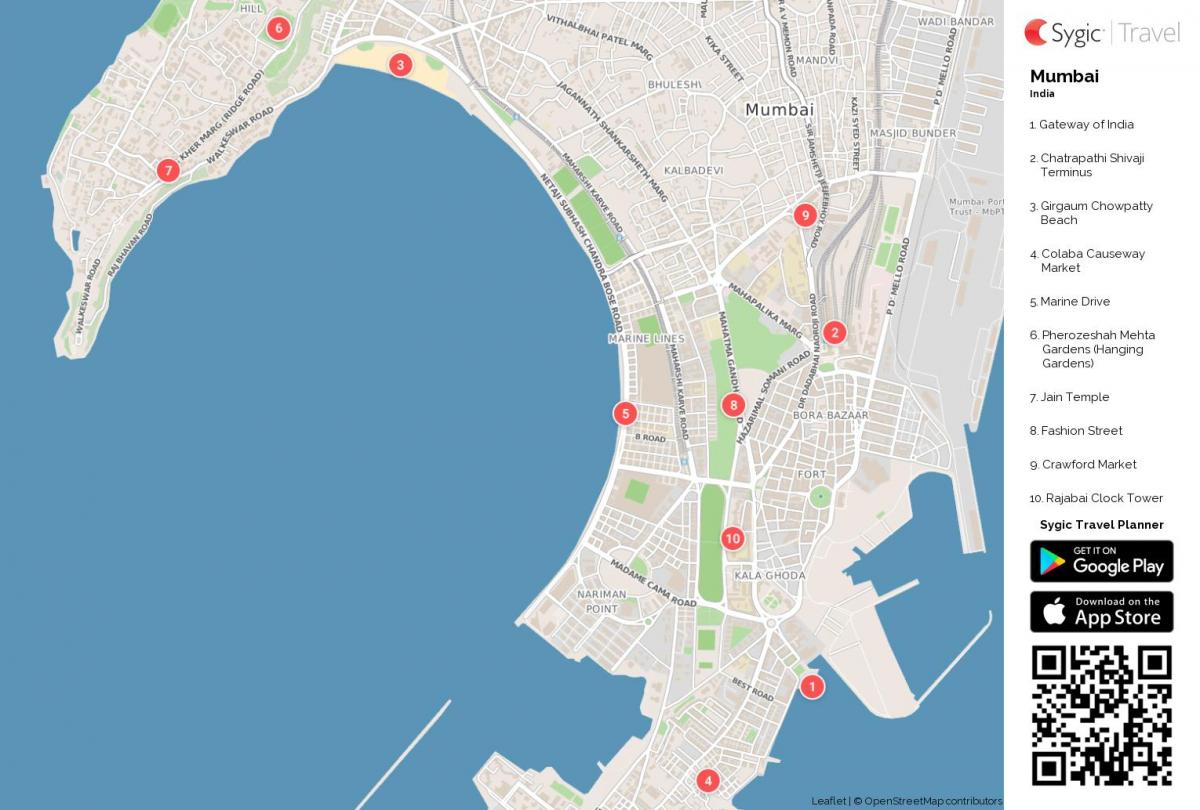 Mumbai yerləri xəritəsi