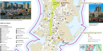 Şəhərin xəritəsi Mumbai