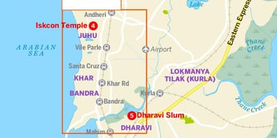 Xəritə böyük Mumbai