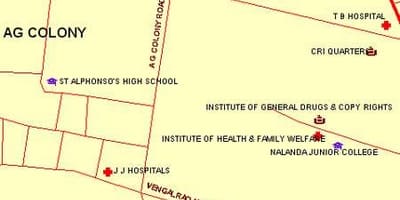 JJ hospital Mumbai xəritə