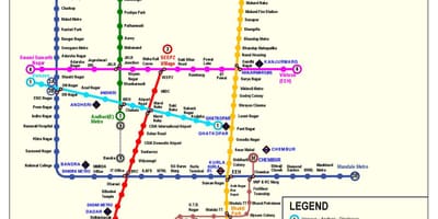 Metro Mumbai marşrut xəritəsi